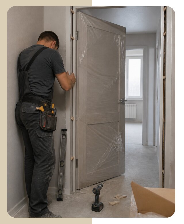 Профессиональная установка дверного полотна в Биробиджане