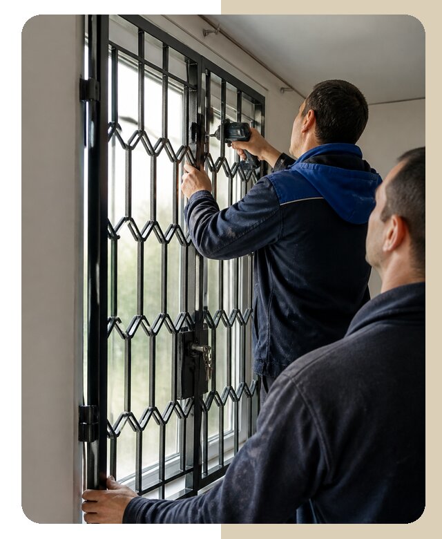 Установка распашных решеток в Биробиджане цена от 6590 р. | ДвериЛегко-Брб